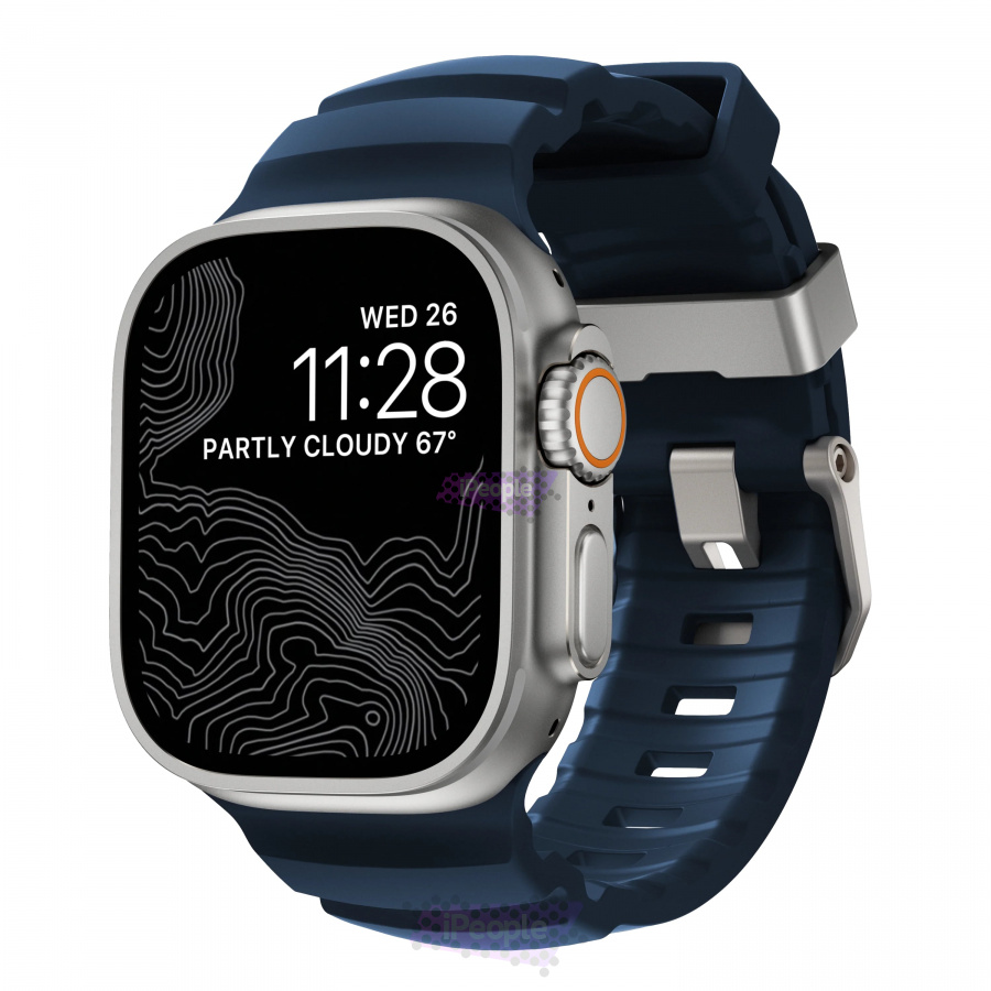 Фото Купить Ремешок Nomad Rocky Point для Apple Watch 45 / 46 / Ultra (Тёмно-синий) по низкой цене в Москве