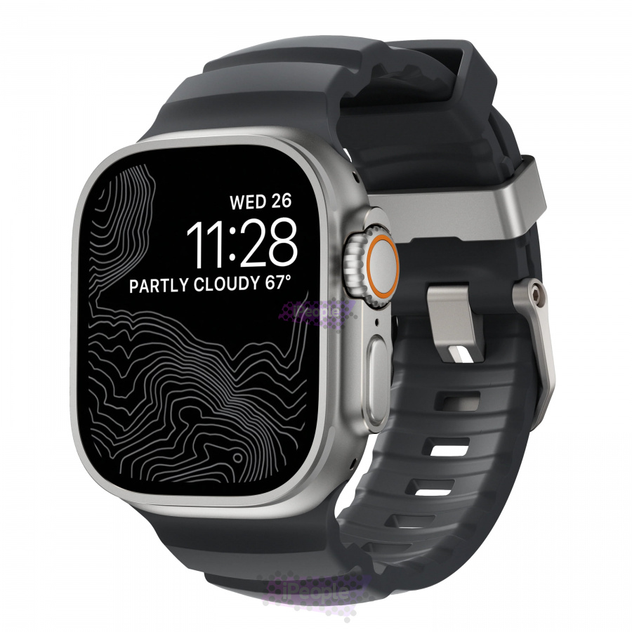 Фото Купить Ремешок Nomad Rocky Point для Apple Watch 45 / 46 / Ultra (Чёрный) по низкой цене в Москве