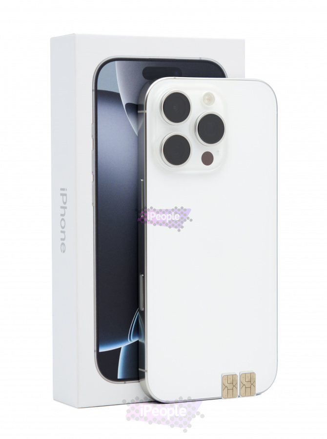 Фото Купить Apple iPhone 16 Pro 1Tb <br> White Titanium (Белый титан) Nano-Sim + Nano-Sim по низкой цене в Москве