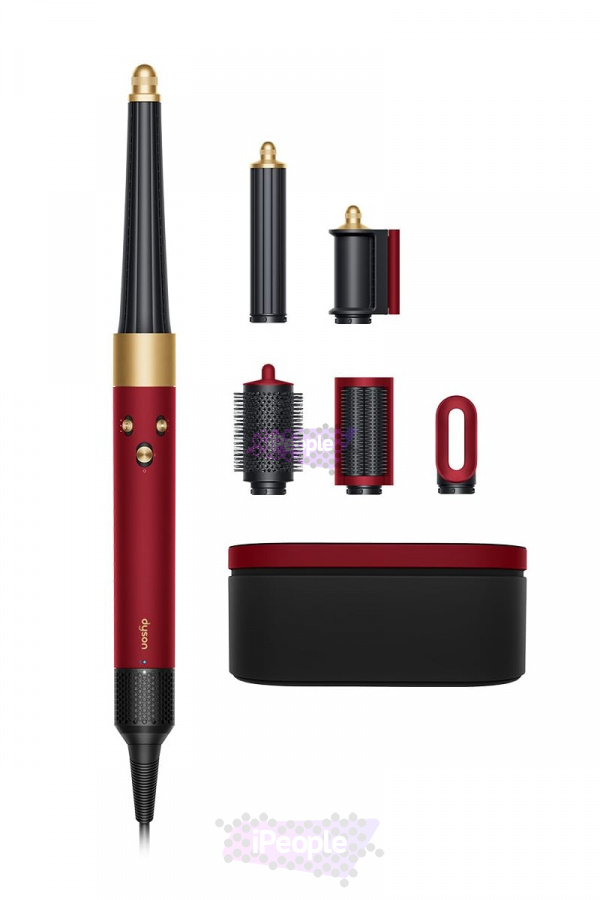 Фото Купить Стайлер Dyson Airwrap i.d. HS08 Red Velvet/Gold (6 насадок) по низкой цене в Москве