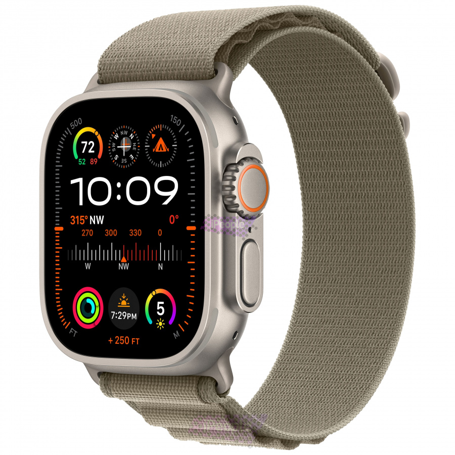 Фото Купить Apple Watch Ultra 2 <br>49 мм Titanium Case with Olive Alpine Loop M по низкой цене в Москве
