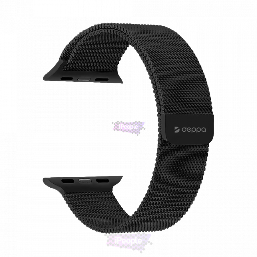 Фото Купить Ремешок Band Mesh для Apple Watch 42/44 мм, нержавеющая сталь (Чёрный) по низкой цене в Москве