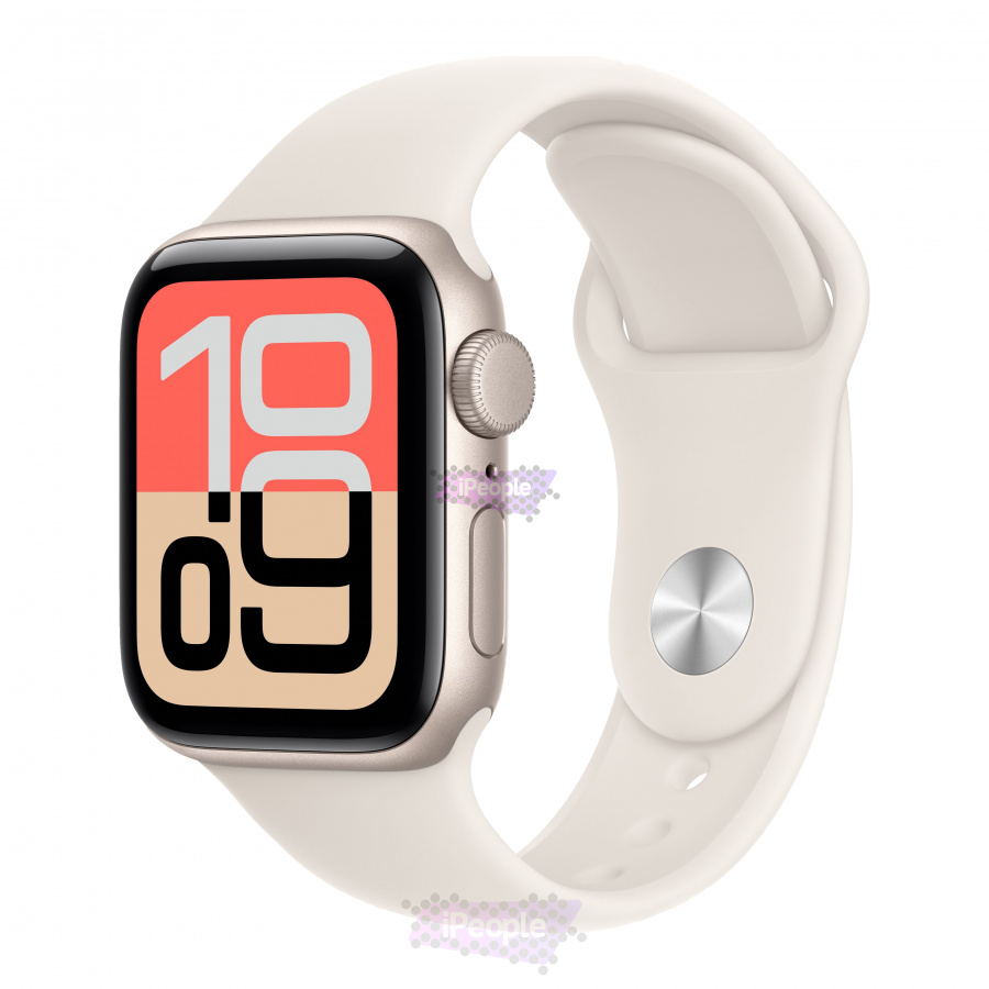 Фото Купить Apple Watch SE (2025) <br>40 мм Корпус из алюминия «Starlight» Спортивный ремешок S/M «Starlight» по низкой цене в Москве