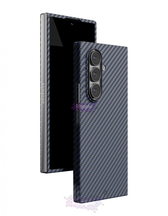 Фото Купить Чехол VLP Kevlar Case для Samsung Galaxy Z Fold 7 (Тёмно-синий) по низкой цене в Москве