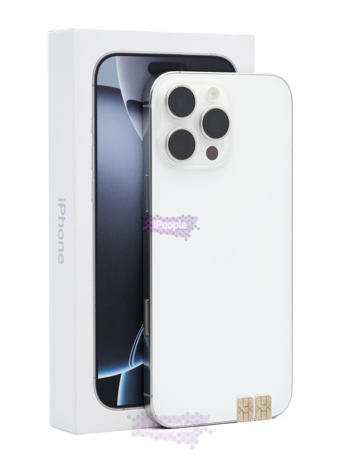 Фото Купить Apple iPhone 16 Pro Max 256Gb <br> White Titanium (Белый титан) Nano-Sim + Nano-Sim по низкой цене в Москве