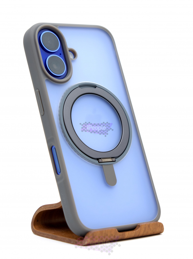 Фото Купить Чехол uBear Clip 360 Mag case для iPhone 16 Серый по низкой цене в Москве
