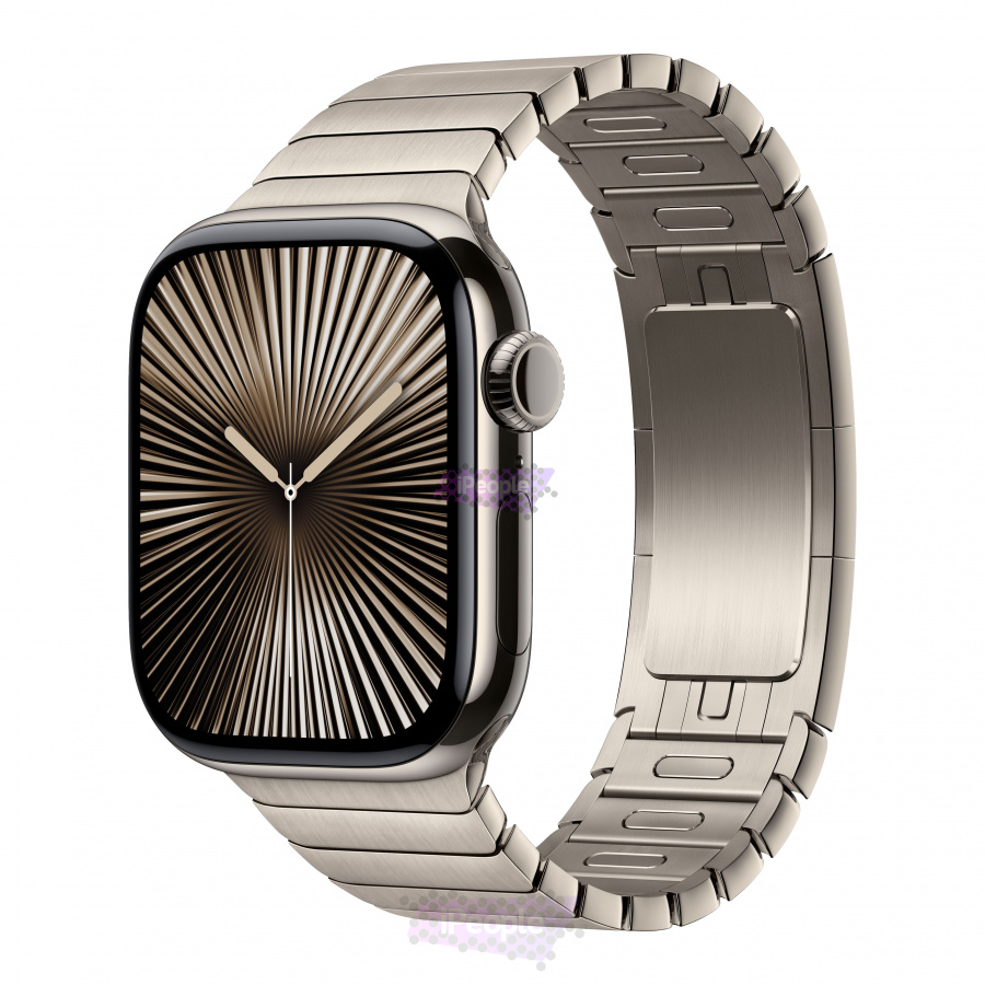 Фото Купить Apple Watch Series 10 <br>42 мм Titanium «Natural» with Link Bracelet с функцией GPS + Cellular по низкой цене в Москве