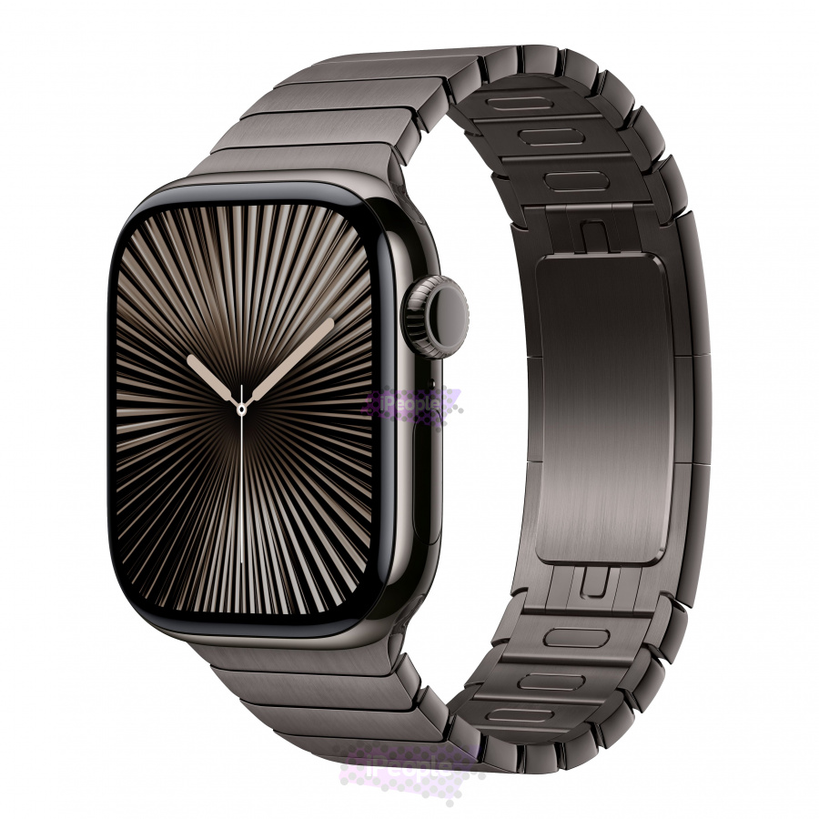 Фото Купить Apple Watch Series 10 <br>42 мм Titanium «Slate» with Link Bracelet с функцией GPS + Cellular по низкой цене в Москве