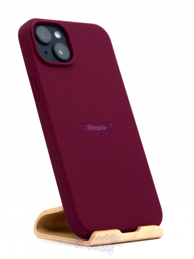 Фото Чехол VLP Silicone case with MagSafe для iPhone 14 Plus, Тёмно-бордовый
