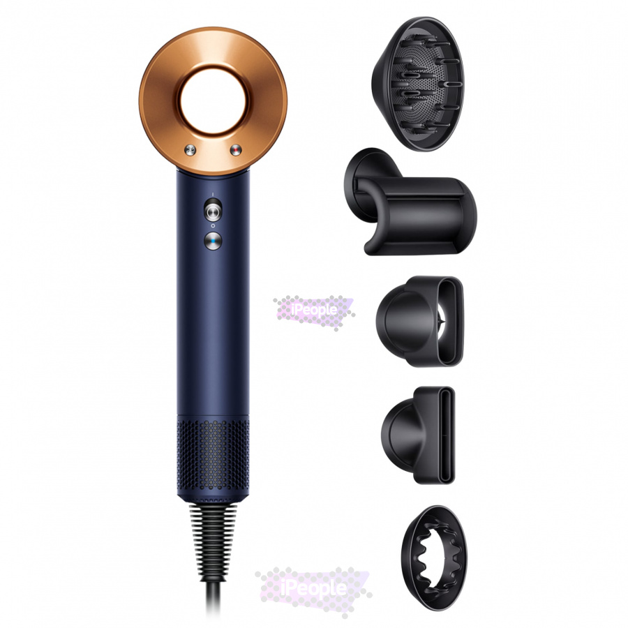 Фото Купить Фен Dyson Supersonic HD08 Prussian Blue/Rich Copper (5 насадок) по низкой цене в Москве