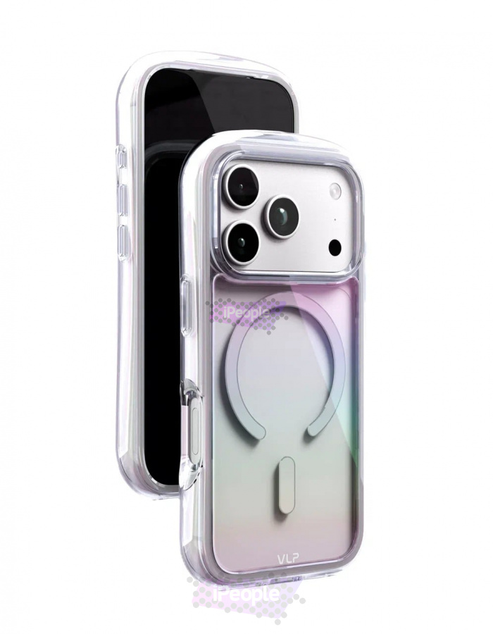 Фото Купить Чехол VLP Bubble case with MagSafe для iPhone 18 Pro (Перламутровый) по низкой цене в Москве