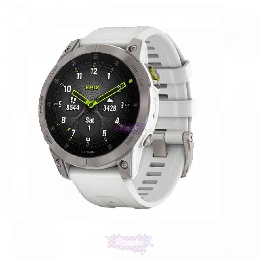 Фото Купить Умные часы Garmin Epix 2 Sapphire titanium white (010-02582-21) по низкой цене в Москве