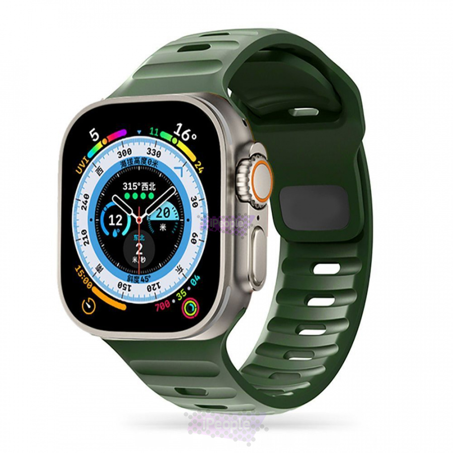 Фото Купить Ремешок Tech-Protect Iconband Line для Apple Watch 38 / 40 / 41 / 42 мм (Тёмно-зелёный) по низкой цене в Москве