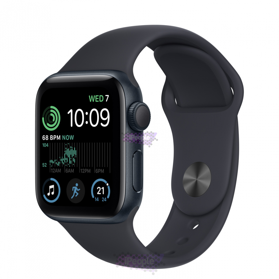 Фото Купить Apple Watch SE (2022) () <br>40 мм Корпус из алюминия «Midnight» Спортивный ремешок M/L по низкой цене в Москве