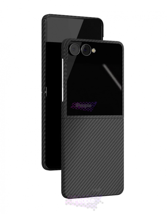 Фото Купить Чехол VLP Kevlar Case для Samsung Galaxy Z Flip 8 (Чёрный) по низкой цене в Москве