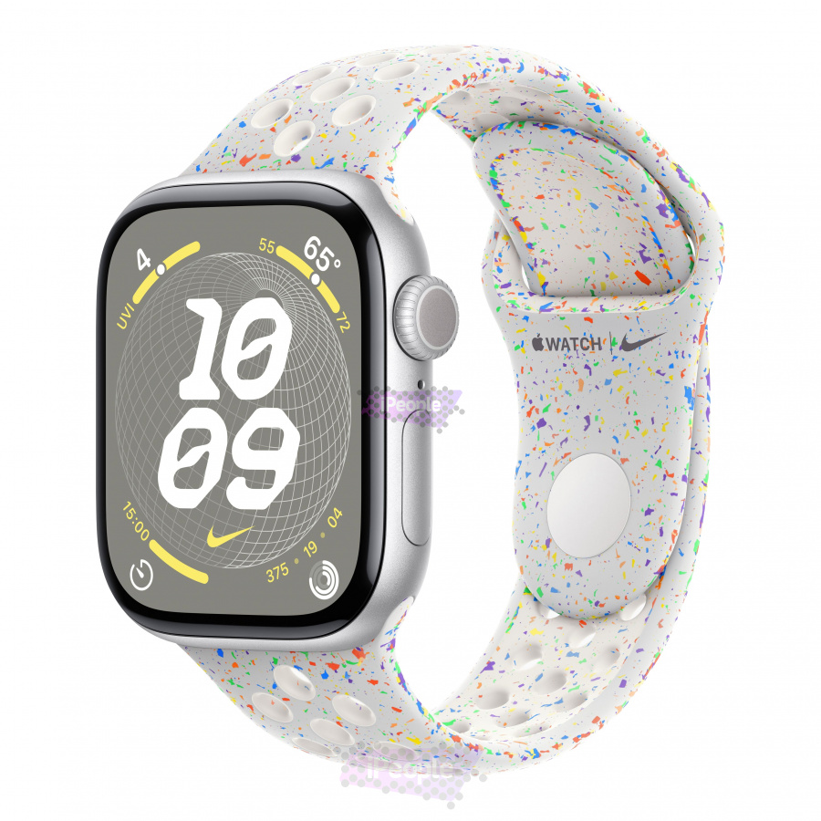 Фото Купить Apple Watch Series 10 <br>42 мм Корпус из алюминия «Silver» Спортивный ремешок Nike Pure Platinum M/L по низкой цене в Москве