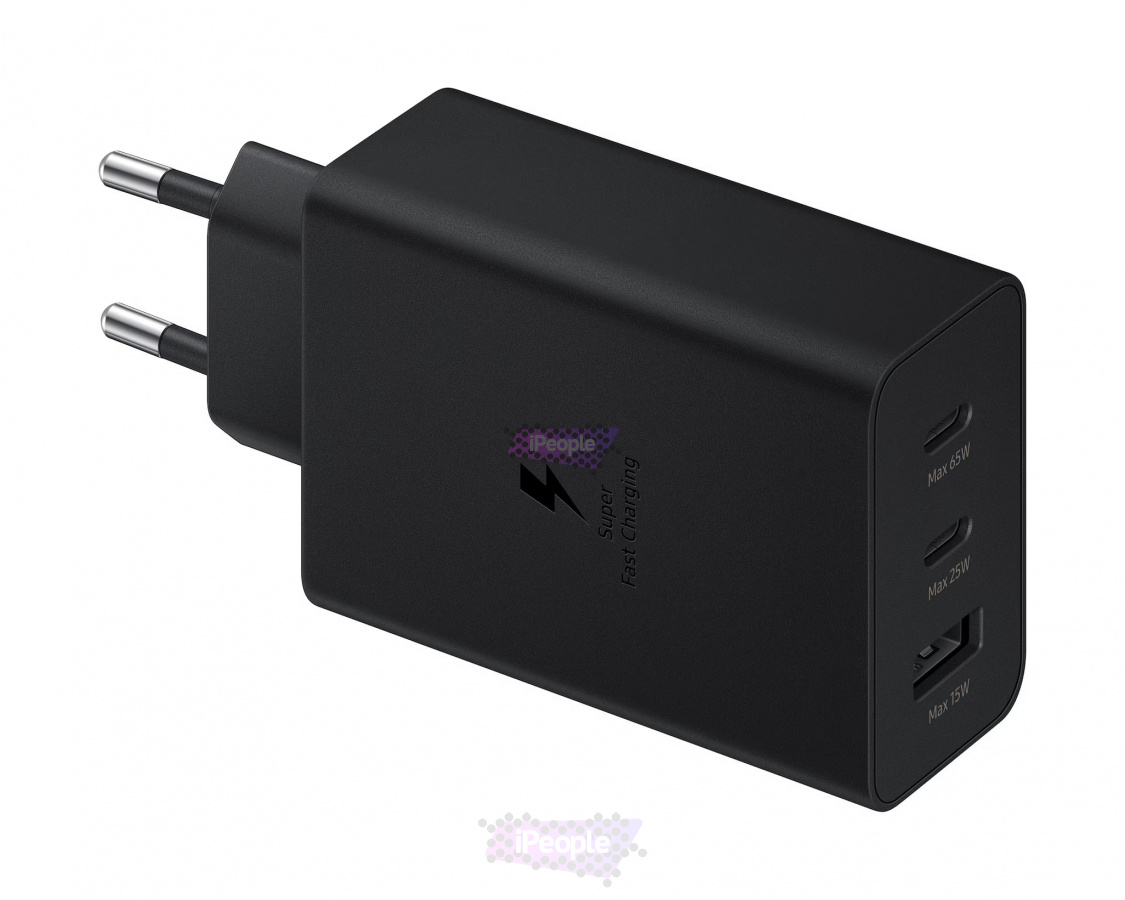Фото Купить Сетевое зарядное устройство Samsung 65W PD Adapter USB-C (Чёрный) по низкой цене в Москве