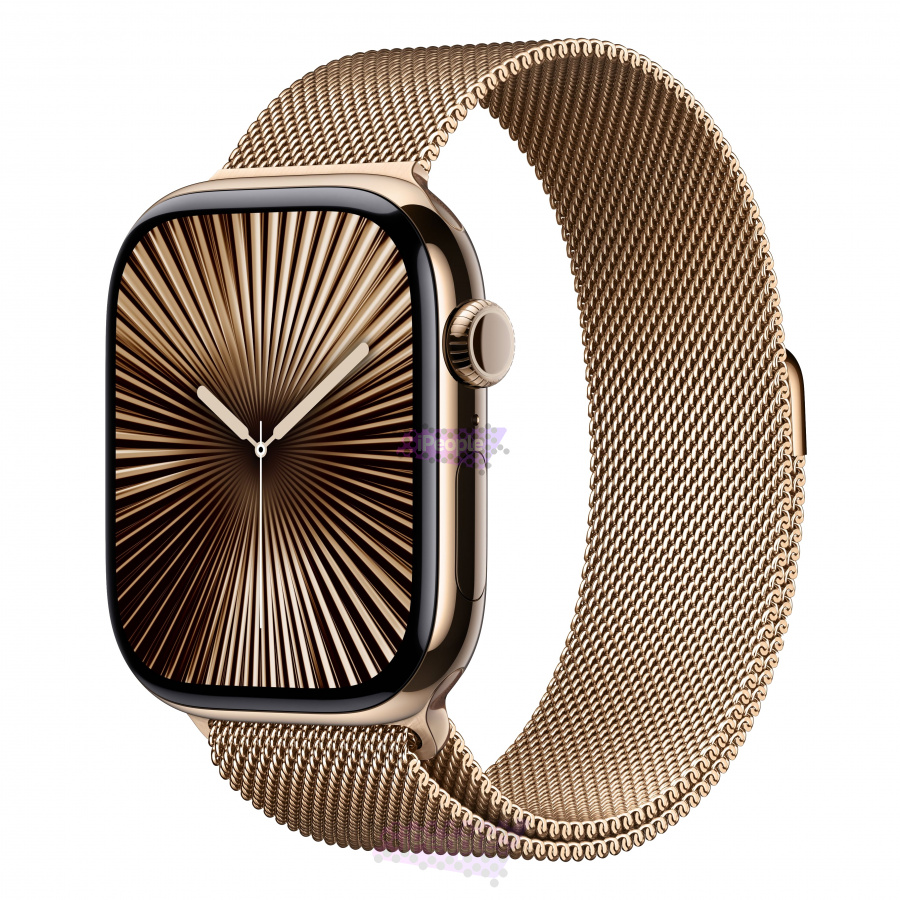 Фото Купить Apple Watch Series 10 <br>46 мм Titanium «Gold» with Milanese Loop S/M «Gold» по низкой цене в Москве