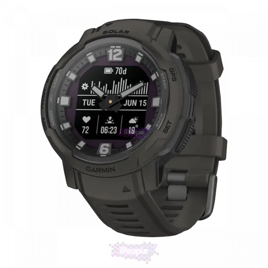 Фото Купить Умные часы Garmin Instinct Crossover Solar Graphite (010-02730-11) по низкой цене в Москве
