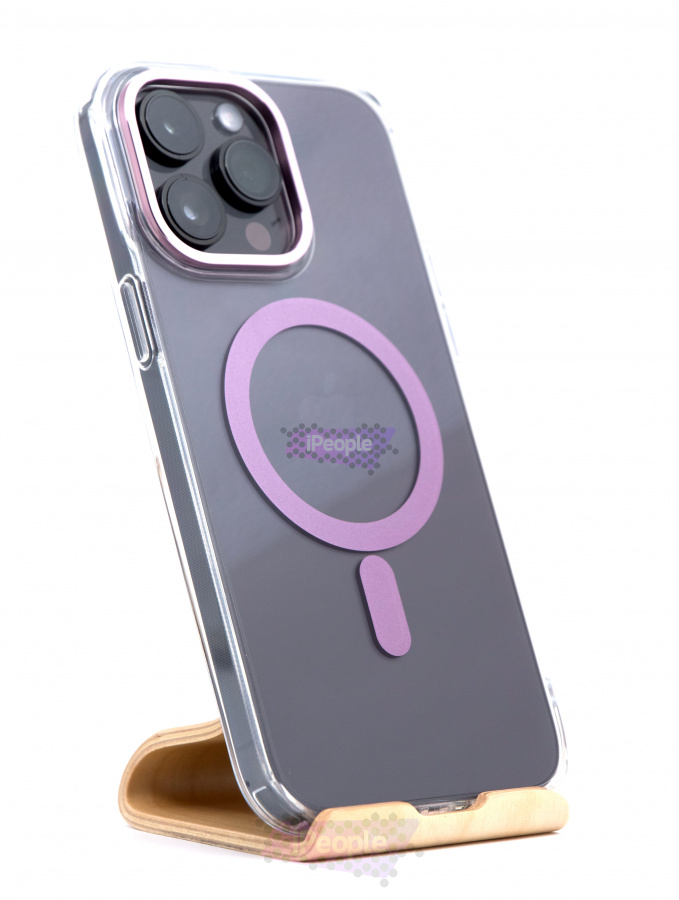 Фото Чехол VLP Line case with MagSafe для iPhone 14 Pro, Прозрачный