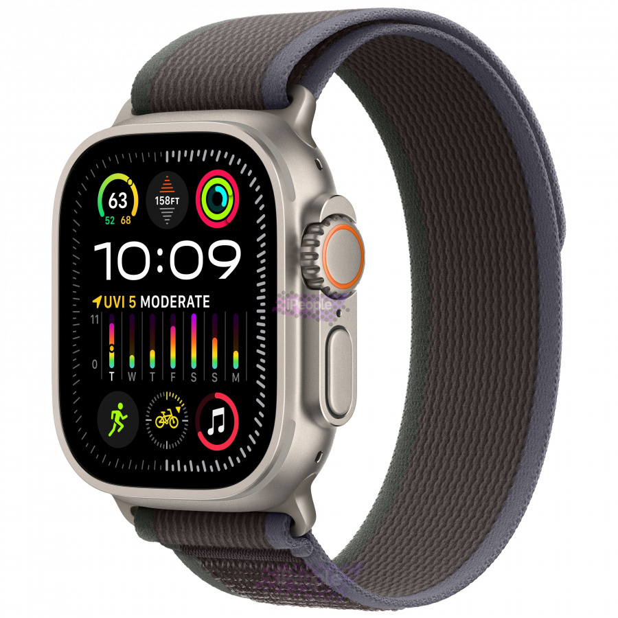 Фото Купить Apple Watch Ultra 2 <br>49 мм Titanium Case with Blue/Black Trail Loop S/M по низкой цене в Москве