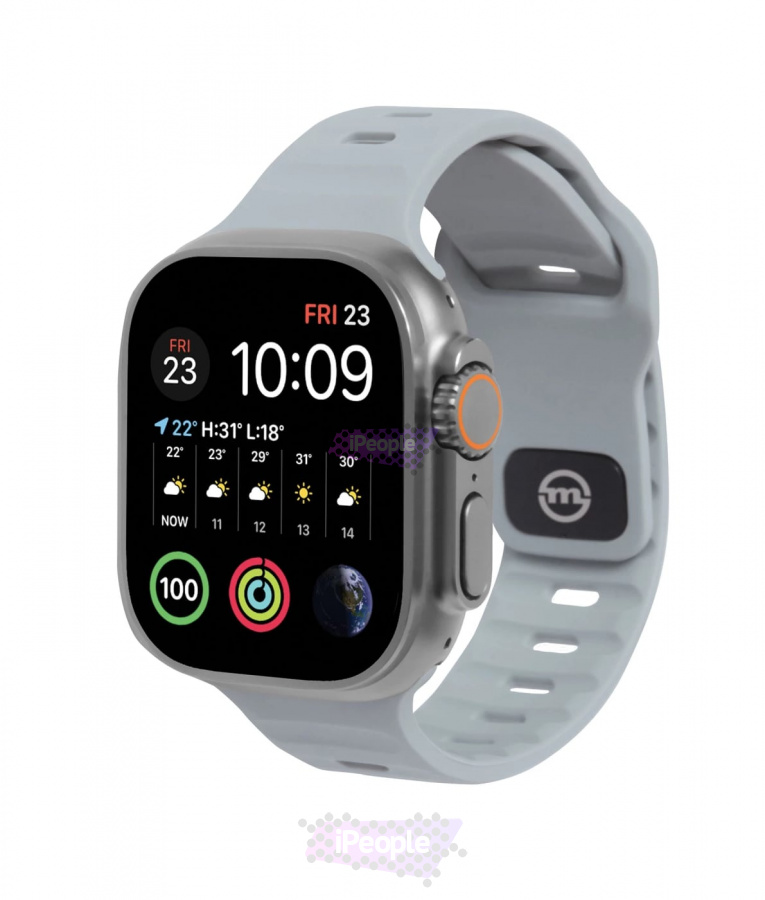Фото Купить Ремешок Mobile Origin Strap M/L для Apple Watch 44 / 45 / 46 / 49 мм (Серый) по низкой цене в Москве