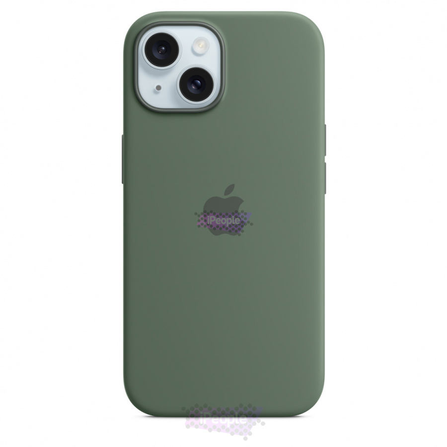 Фото Купить Чехол Apple Silicone Case with MagSafe для iPhone 15 MT0X3 (Зелёный) по низкой цене в Москве