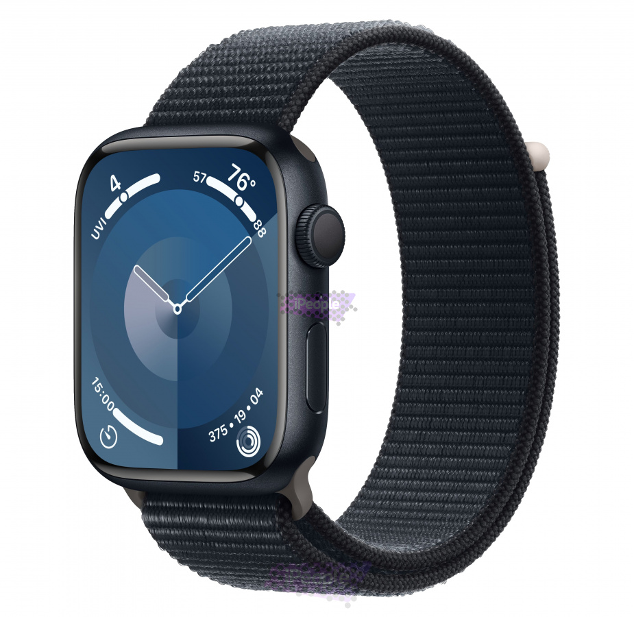 Фото Купить Apple Watch Series 9 (MR9C3) <br>45 мм Корпус из алюминия «Midnight» Спортивная петля по низкой цене в Москве