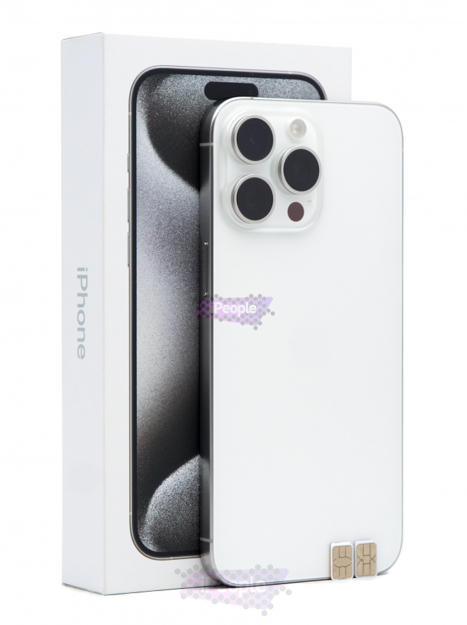 Фото Купить Apple iPhone 15 Pro Max 512Gb <br> White Titanium (Белый титан) Nano-Sim + Nano-Sim по низкой цене в Москве