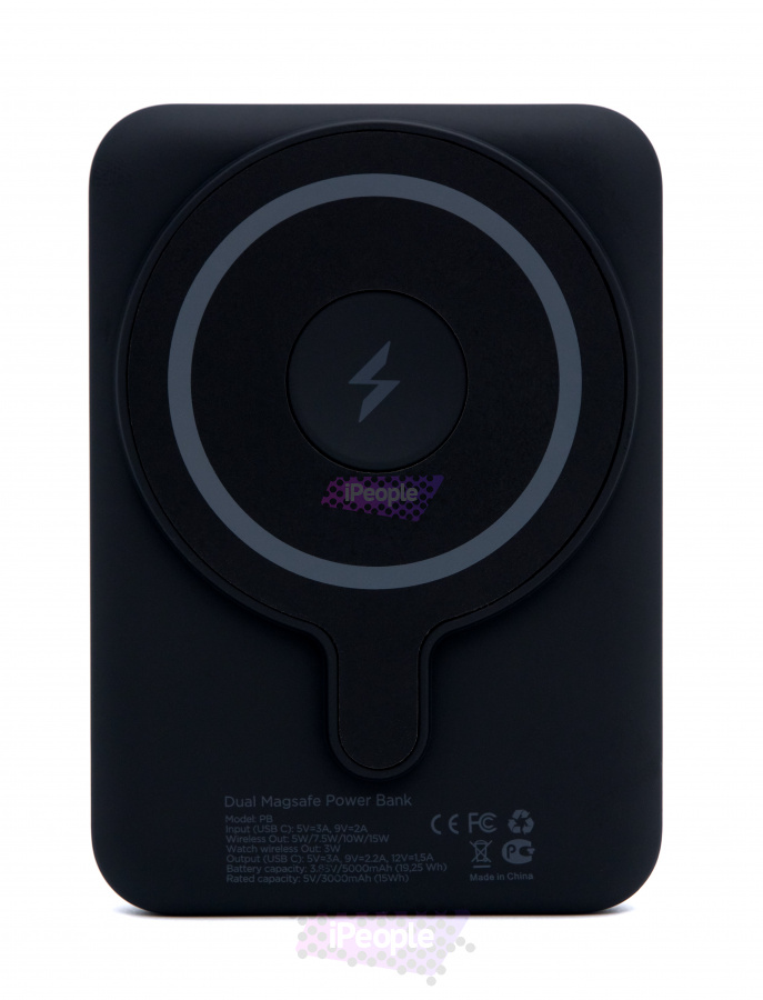 Фото Внешний аккумулятор VLP Dual MagSafe 5000 mAh (Чёрный), Чёрный