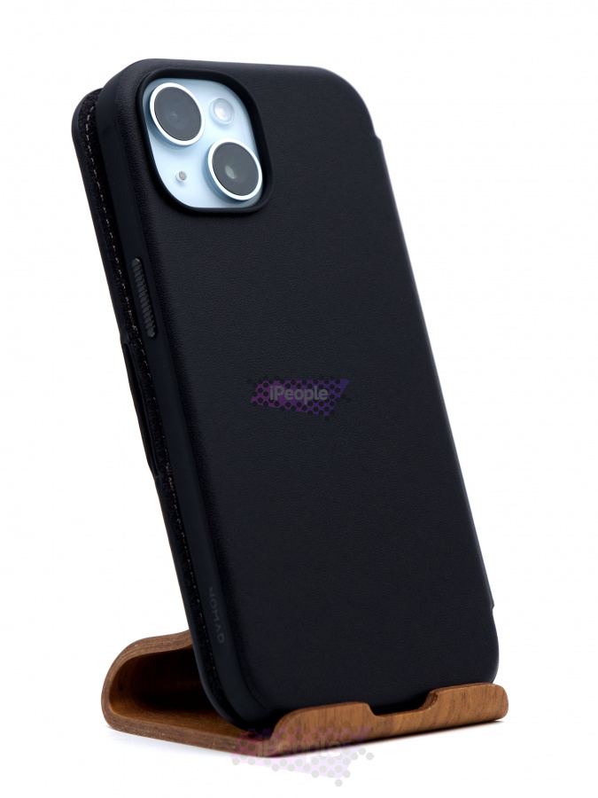Фото Купить Чехол Nomad Modern Leather Folio для iPhone 15 Чёрный по низкой цене в Москве