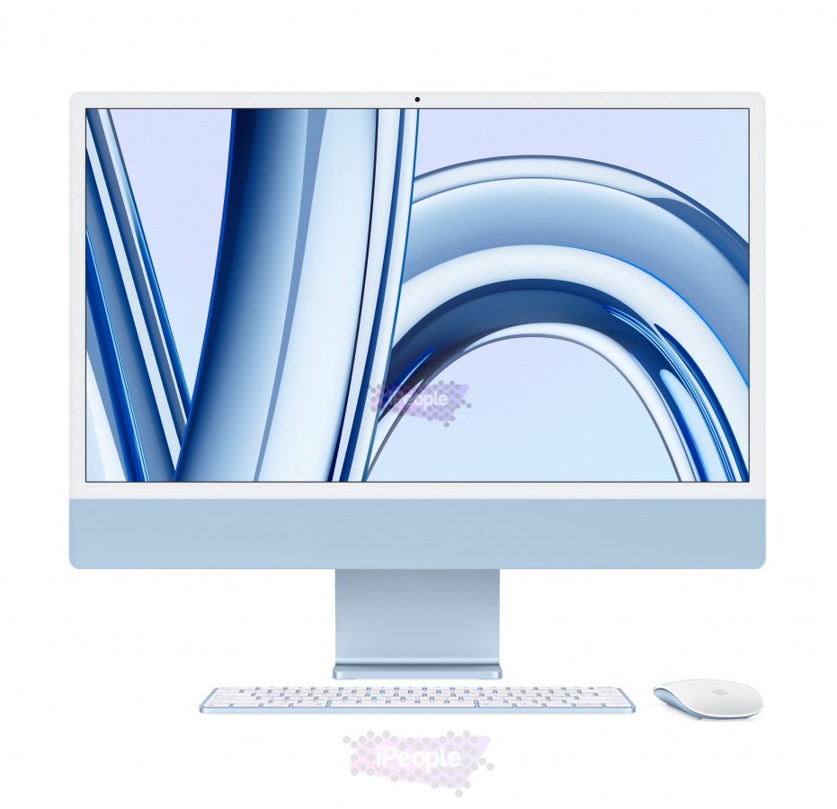 Фото Купить Apple iMac 24″ M3 (8/10cores)/24Gb/1Tb Blue (Z19) по низкой цене в Москве