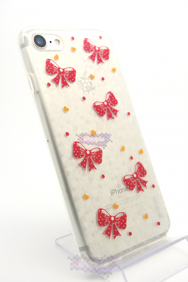 Фото Чехол Devia Nifty Case для iPhone 8 / 7, Bowknot, Прозрачный