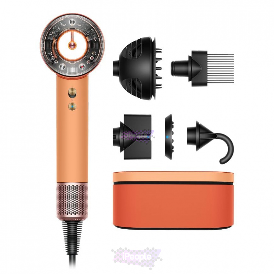 Фото Купить Фен Dyson Supersonic Nural HD16 Ceramic Apricot/Topaz (5 насадок) (ZA/AE) по низкой цене в Москве