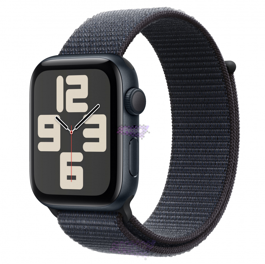 Фото Купить Apple Watch SE (2024) <br>44 мм Корпус из алюминия «Midnight» Спортивная петля «Ink» по низкой цене в Москве