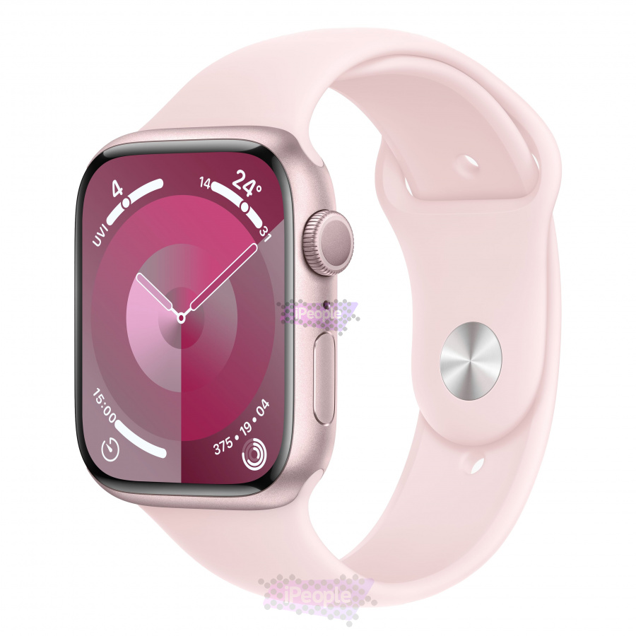 Фото Купить Apple Watch Series 9 (MR9H3) <br>45 мм Корпус из алюминия «Pink» Спортивный ремешок M/L по низкой цене в Москве