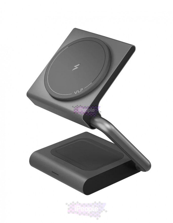 Фото Купить Беспроводная зарядка VLP Zen Charger 2-in-1 (Серый) по низкой цене в Москве