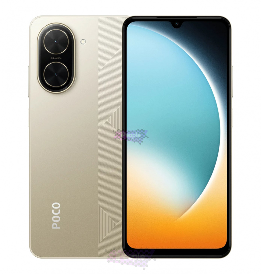 Фото Купить Смартфон Xiaomi Poco C71 4Gb/128Gb (Gold) Nano-Sim + Nano-Sim по низкой цене в Москве
