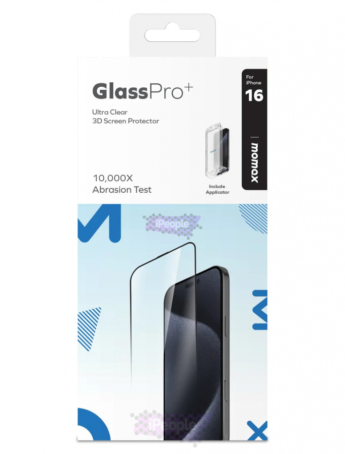Фото Купить Защитное стекло Momax GlassPro+ для iPhone 15/16 по низкой цене в Москве