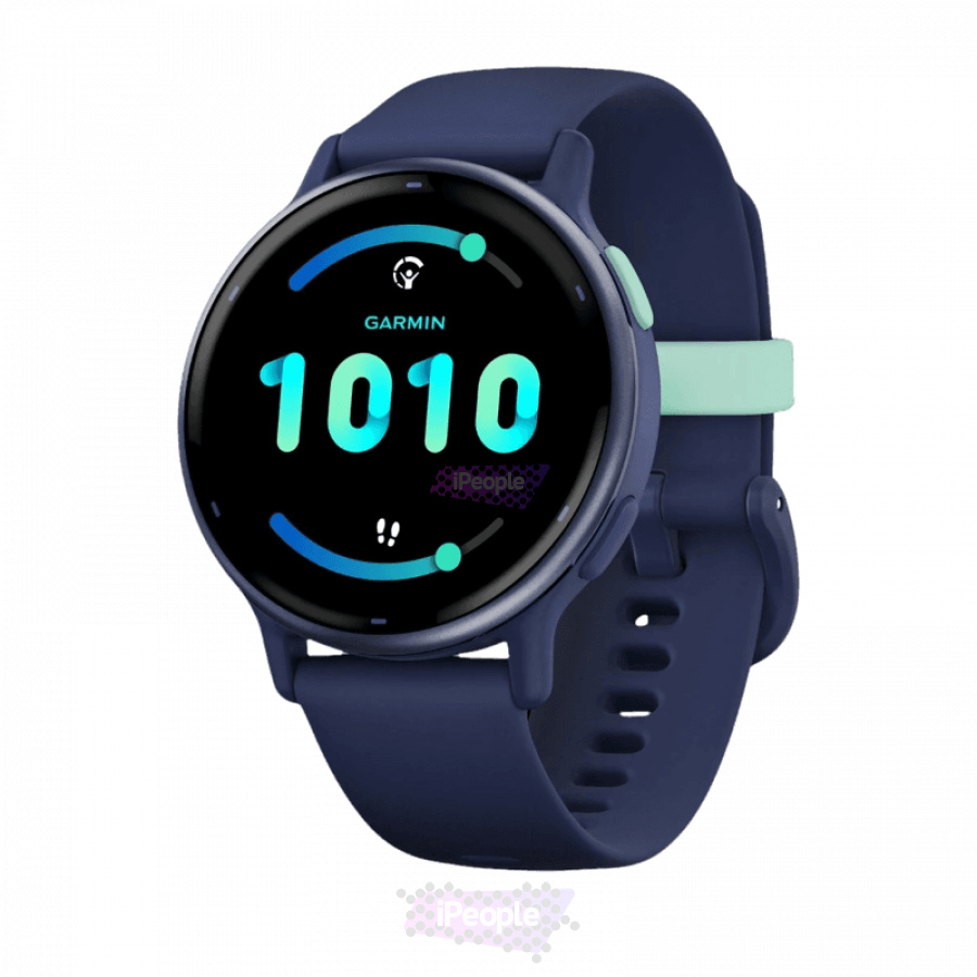 Фото Купить Умные часы Garmin Vivoactive 5 синие с металлически-синим безелем и силиконовым ремешком (010-02862-12) по низкой цене в Москве