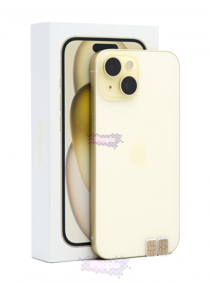 Фото Купить Apple iPhone 15 512Gb <br> Yellow (Желтый) Nano-Sim + Nano-Sim по низкой цене в Москве