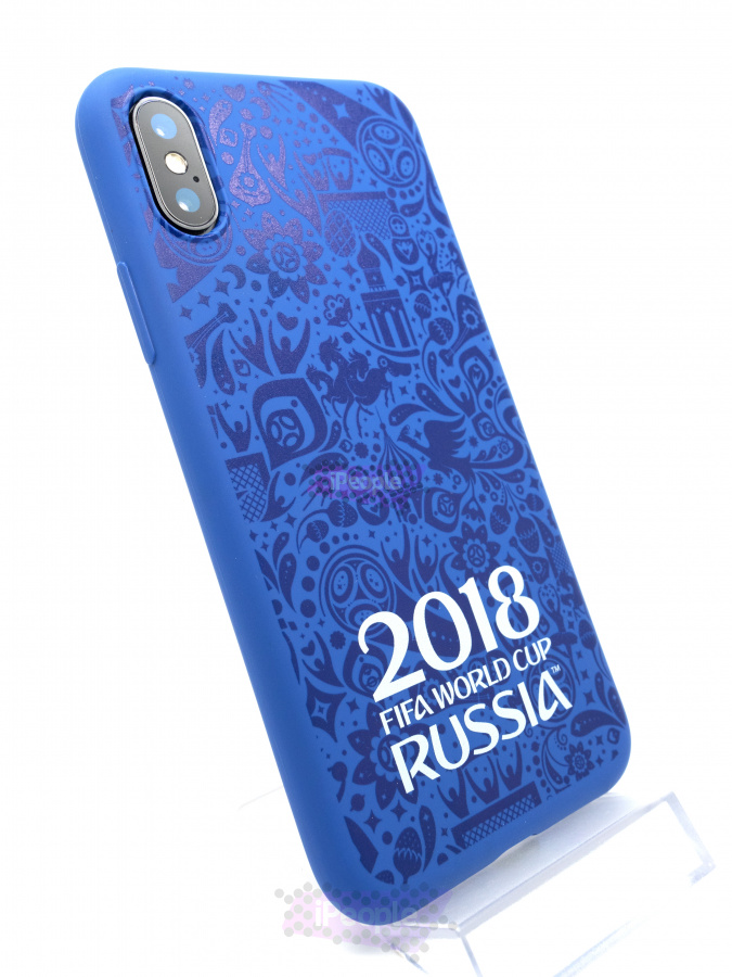 Фото Чехол Deppa FIFA World Cup 2018 для iPhone X, Синий