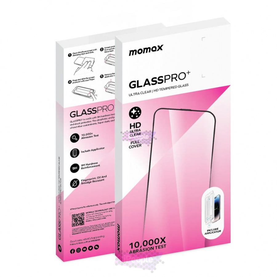 Фото Купить Защитное 3D стекло Momax GlassPro для iPhone 15 по низкой цене в Москве