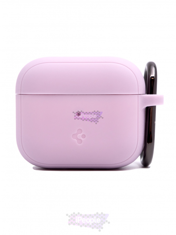 Фото Купить Чехол Spigen Silicone Fit с карабином для AirPods 3 (Сиреневый) по низкой цене в Москве