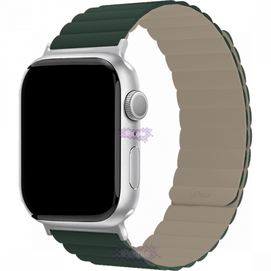 Фото Купить Ремешок uBear Mode Strap для Apple Watch 44 / 45 / 46 мм (Тёмно-зелёный) по низкой цене в Москве