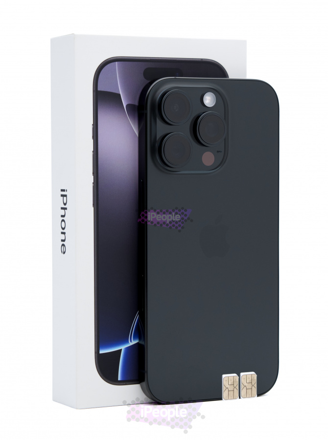 Фото Купить Apple iPhone 16 Pro 128Gb <br> Black Titanium (Чёрный титан) Nano-Sim + Nano-Sim по низкой цене в Москве