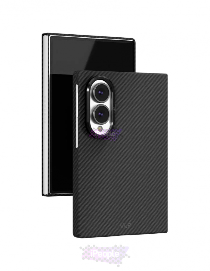 Фото Купить Чехол VLP Kevlar Case для Samsung Galaxy Z Fold 8 (Чёрный) по низкой цене в Москве