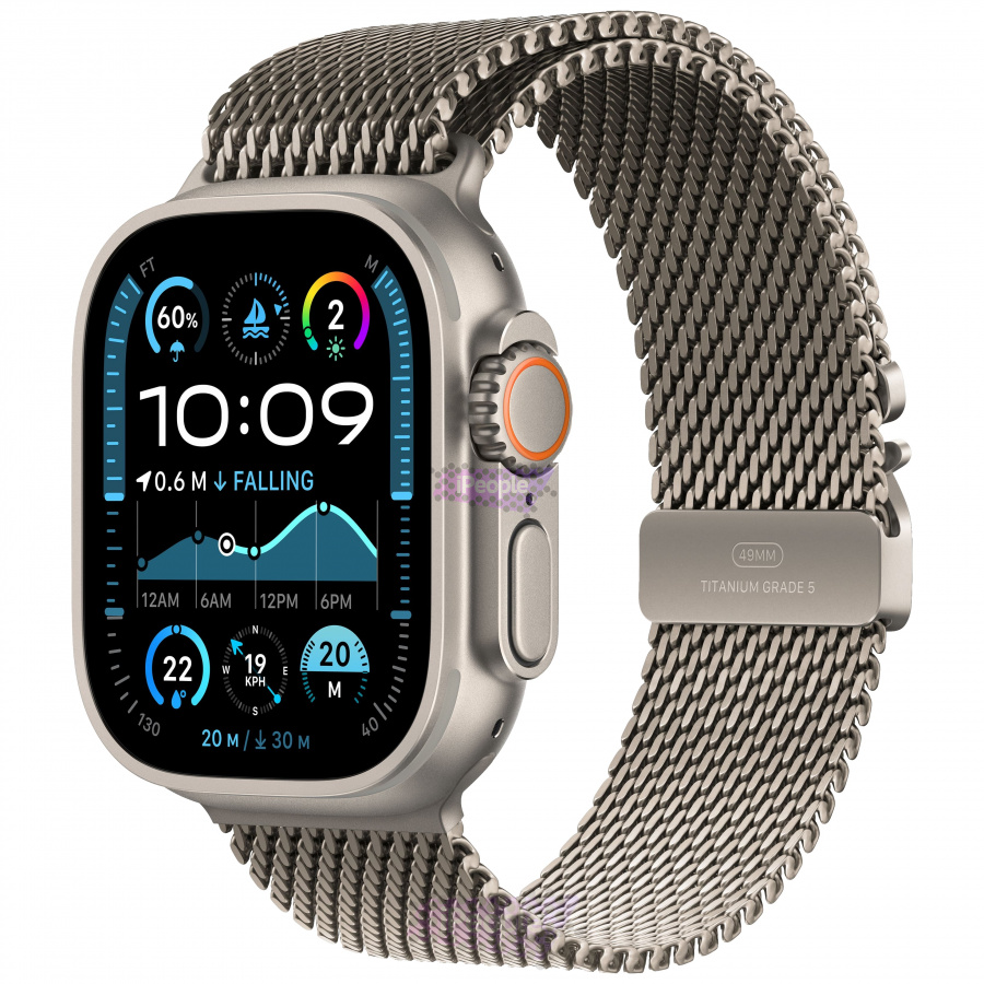 Фото Купить Apple Watch Ultra 2 <br>49 мм «Natural Titanium» Case with Natural Titanium Milanese Loop M по низкой цене в Москве