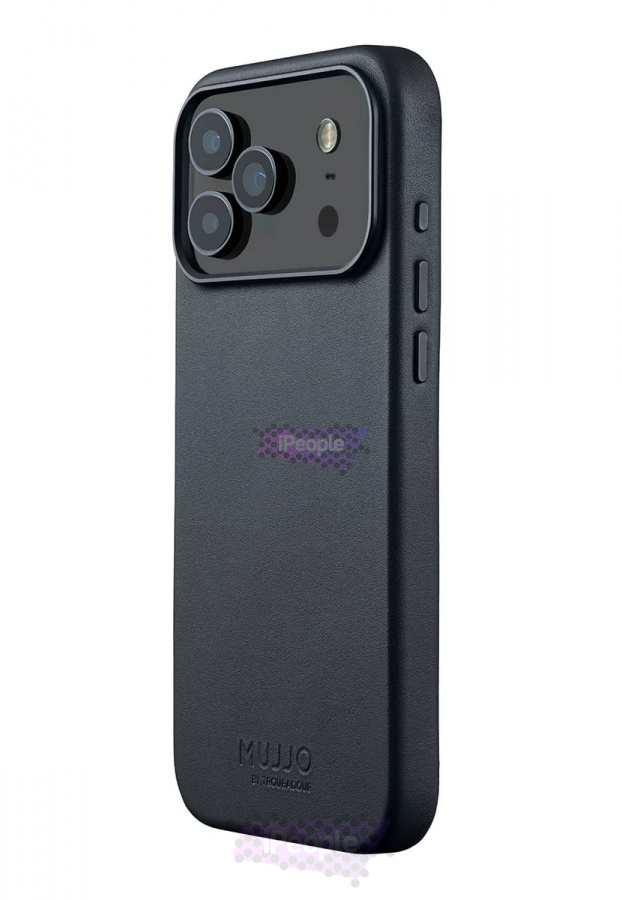 Фото Купить Чехол Mujjo Leather with MagSafe для iPhone 17 Pro Max (Basalt) по низкой цене в Москве