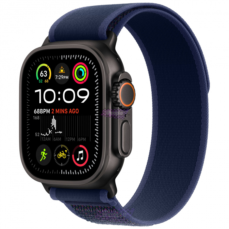 Фото Купить Apple Watch Ultra 2 <br>49 мм «Black Titanium» Case with Blue Trail Loop M/L по низкой цене в Москве